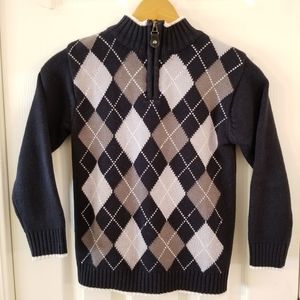The Children's Place Boys 3/4 Zip Sweater Size S (5/6)